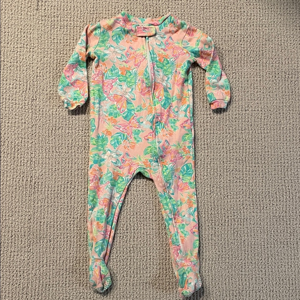 Lilly Pulitzer- footed pajamas